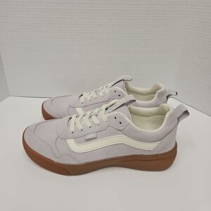 Vans Women's Tan and Purple Sneakers
